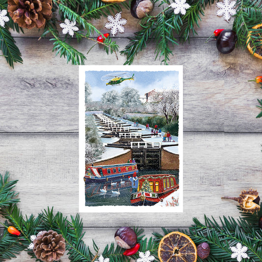 Caen Hill Locks Christmas Cards