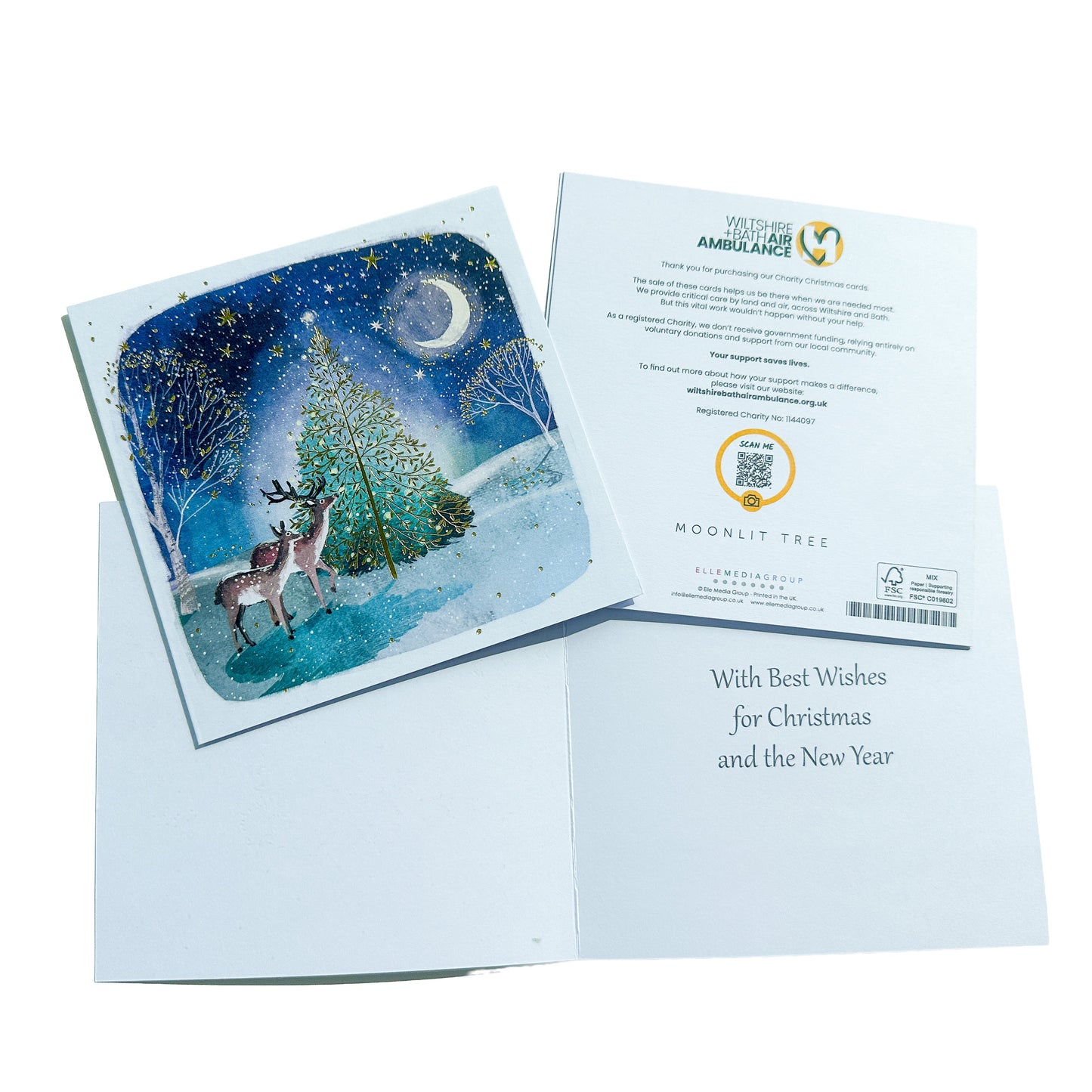 Moonlit Tree • Christmas Cards