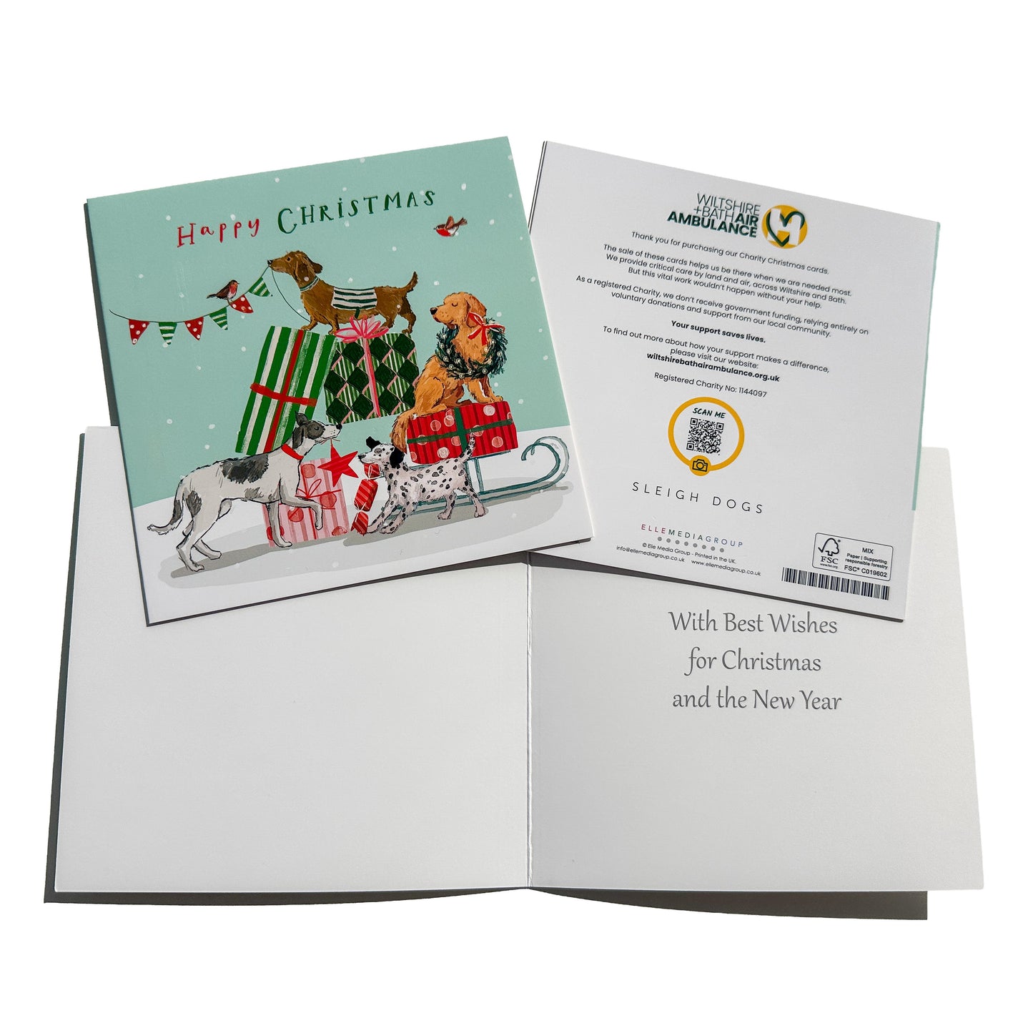 Sleigh Dogs • Christmas Cards