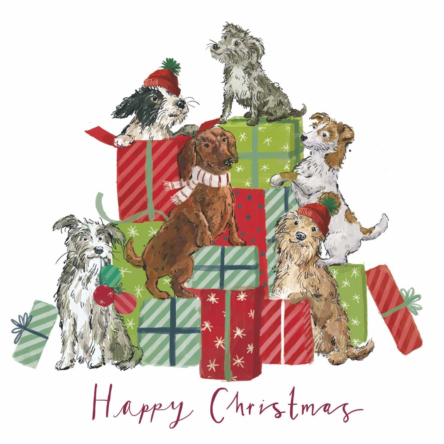 Christmas Cards - Dogs with Presents