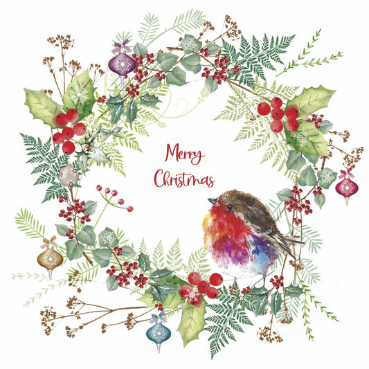 Christmas Cards - Fluffy Forest Wreath