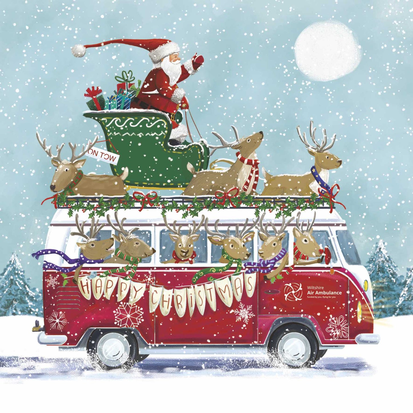 Christmas Cards - Santa's Christmas Camper