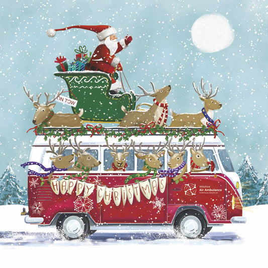 Christmas Cards - Santa's Christmas Camper