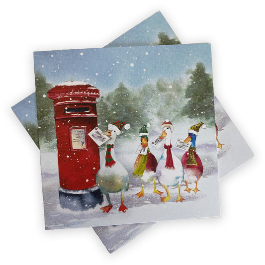 Christmas Cards pack - Posting a Letter/Geese Post